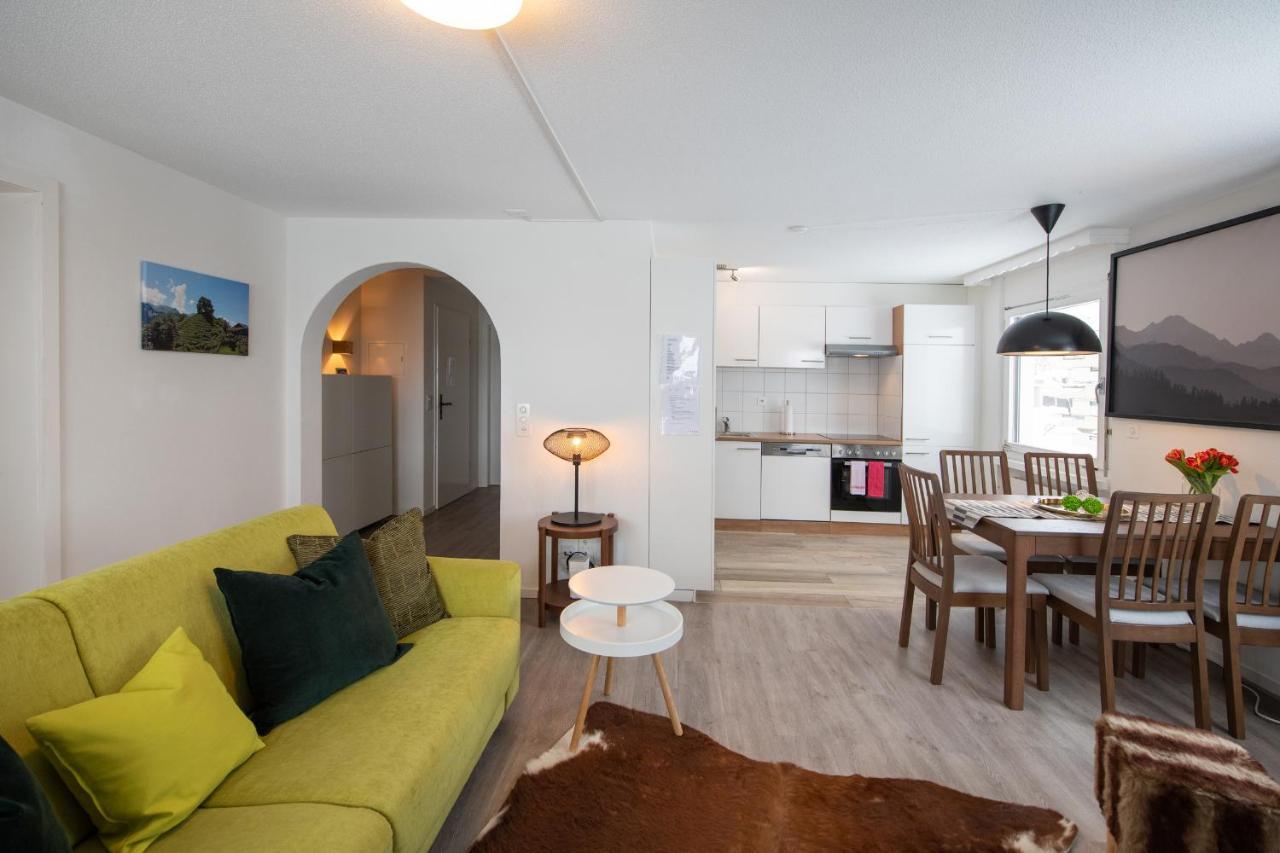 Agrimonia - Moebilierte Ferienwohnung Mit Balkon Давос Экстерьер фото